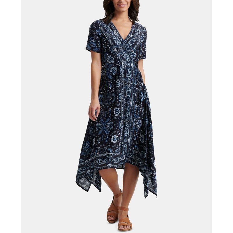 Lucky Brand Ashley Printed Wrap Dress